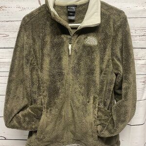 North Face women’s fluffy full zip jacket size M